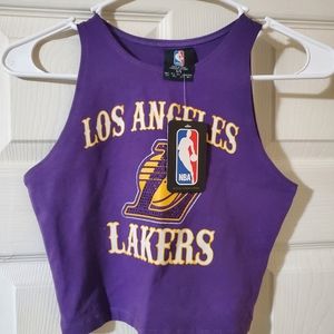 Lakers cropped tank